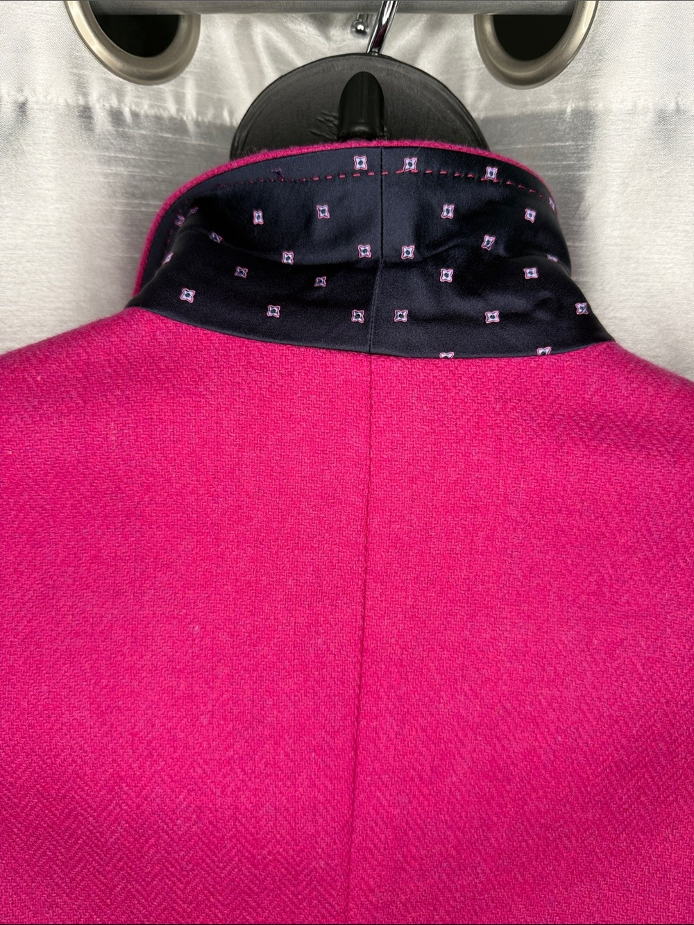 J Crew Robert Noble Scottish Wool Blazer Hot Pink Original Garment Bag Womens 10 - Picture 10 of 13